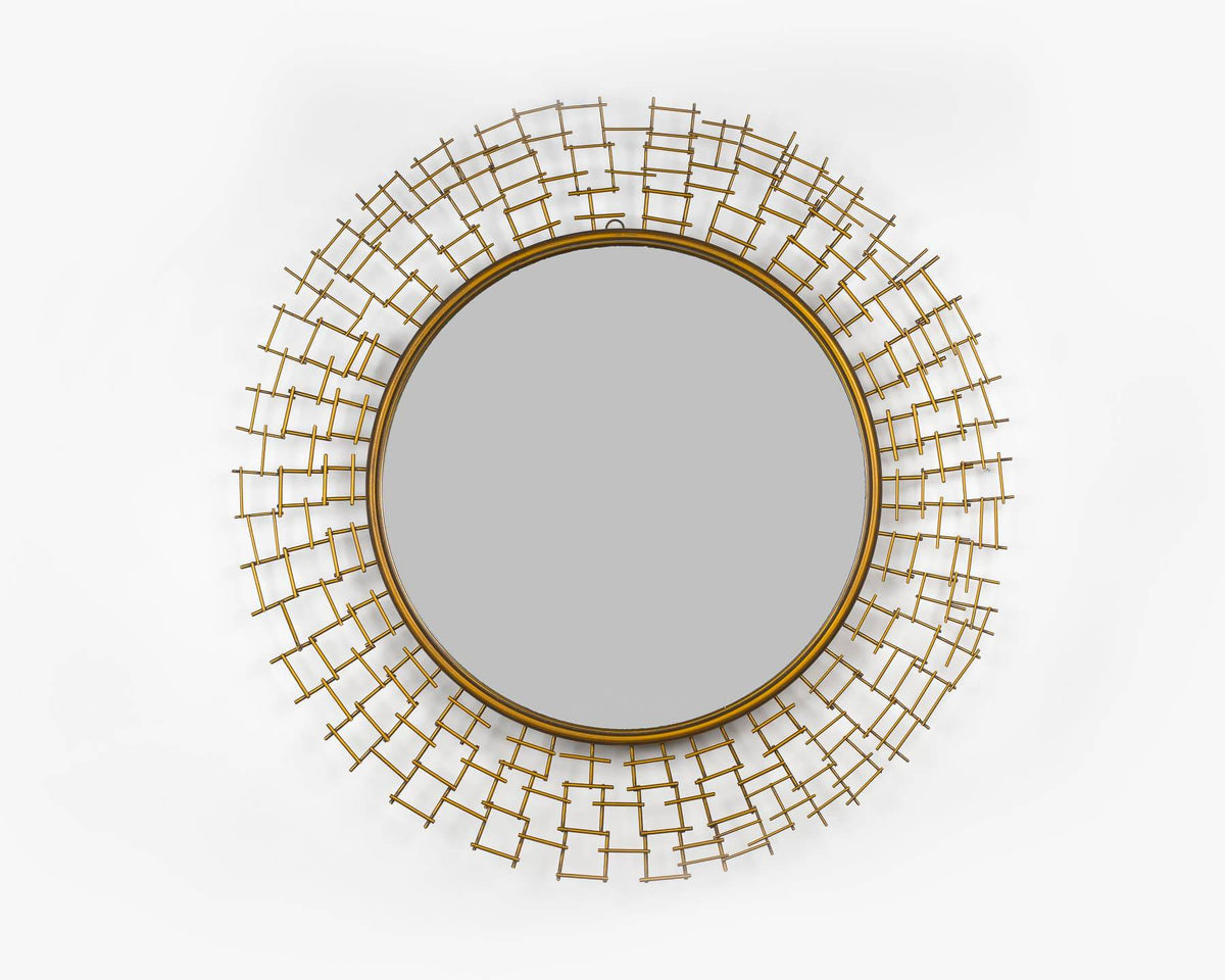 Metal Wall Mirror - Barna Accent Mirror - Wall Decor Mirror