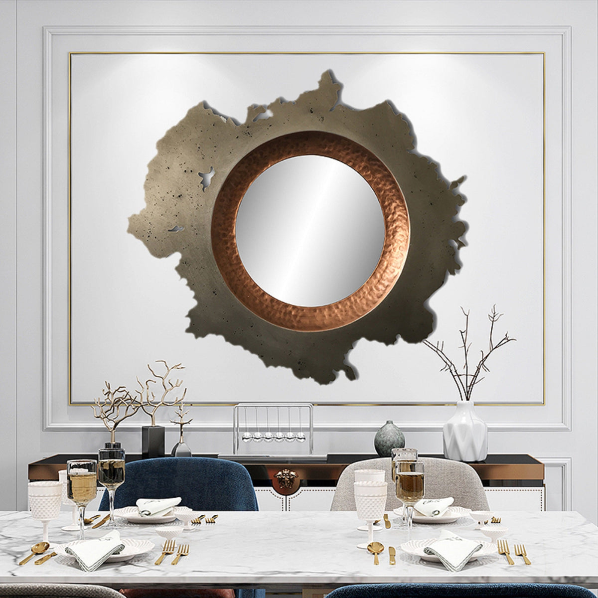 Wall Mirror - Decorative Metal Mirror