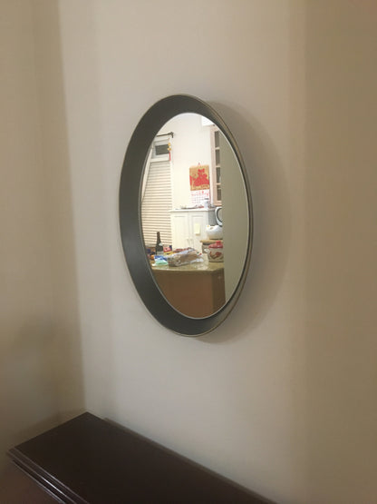 Wall Mirror - Oval Metal Decorative Mirror