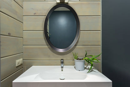 Wall Mirror - Oval Metal Decorative Mirror
