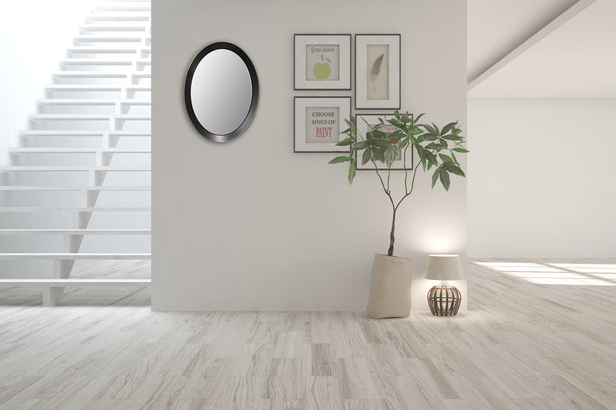 Wall Mirror - Oval Metal Decorative Mirror