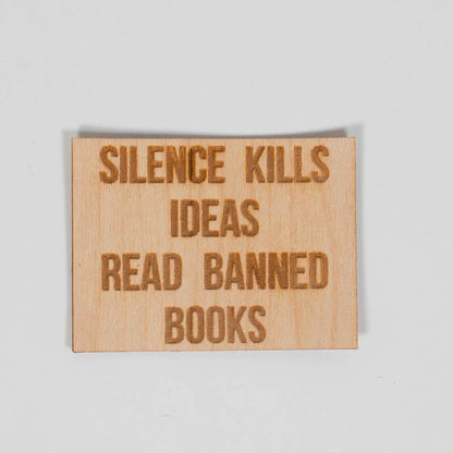 Wood Sticker | Read Banned Books