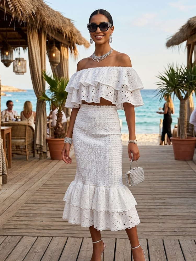 Matching Set Women's CALA DE SANT VICENT New Collection - Summer in IBIZA - BYMANYC ® New York