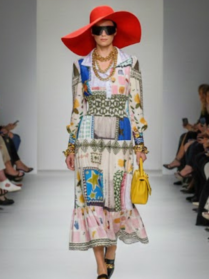 Maxi Dress New Collection BYMANYC ® New York • Artistic Patchwork Print