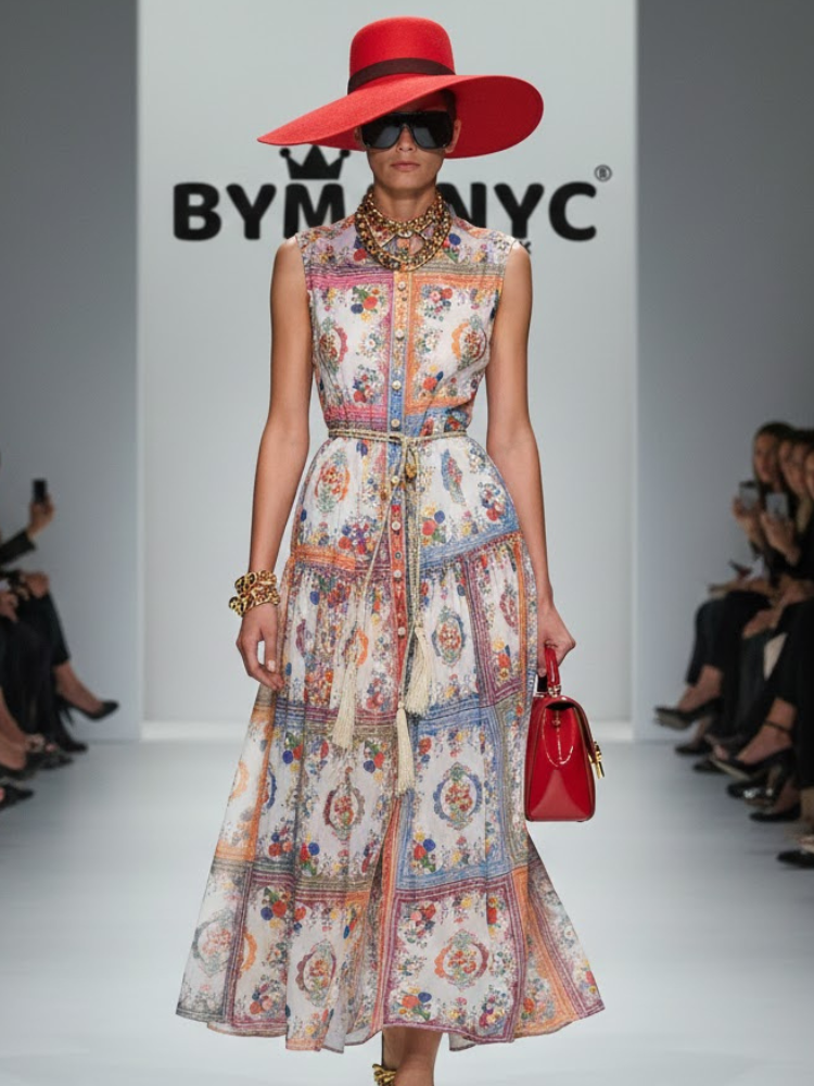 Maxi Dress New Collection BYMANYC ® New York • "Bohemian Garden" Multicolor
