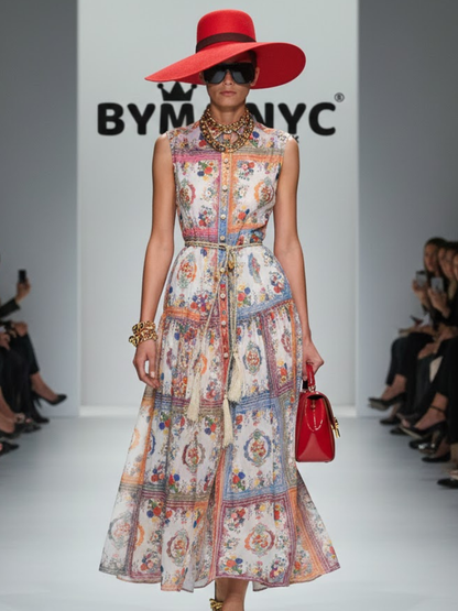 Maxi Dress New Collection BYMANYC ® New York • "Bohemian Garden" Multicolor