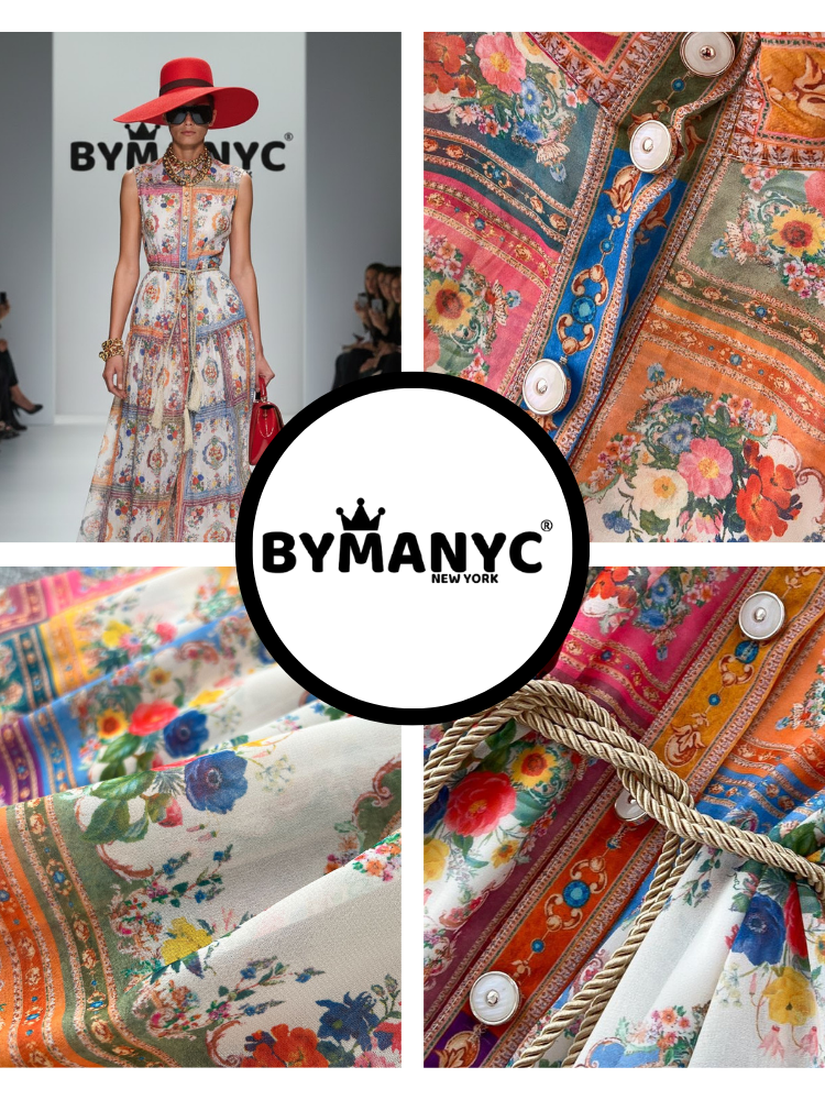 Maxi Dress New Collection BYMANYC ® New York • "Bohemian Garden" Multicolor