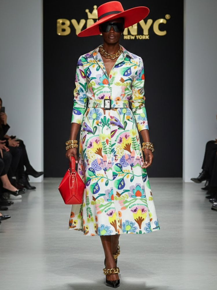 Maxi Dress New Collection BYMANYC ® New York • "Flower Power" Multicolor