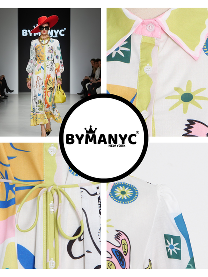 Maxi Dress New Collection BYMANYC ® New York • Surrealist Artistic Print
