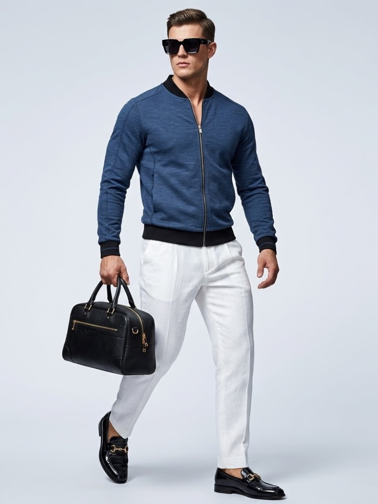 Men's Technical Bomber Jacket HUDSON New Collection Prêt-À-Porter BYMANYC ® New York