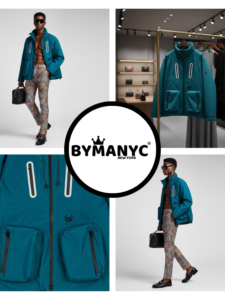 Men's Technical Jacket STREET ART QUEENS NYFW New Colecction BYMANYC ® New York