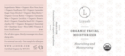Organic Facial Moisturizer – Natural Nourishing Face Cream