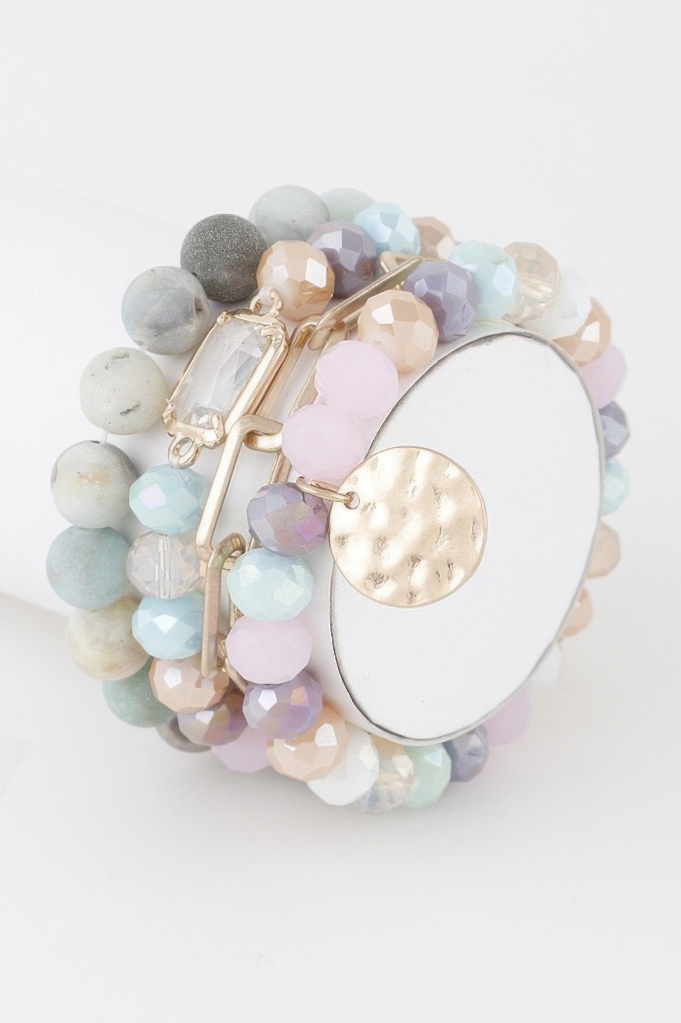 Multi Stone Crystal Beaded Bracelet | BYMANYC ® New York Jewelry