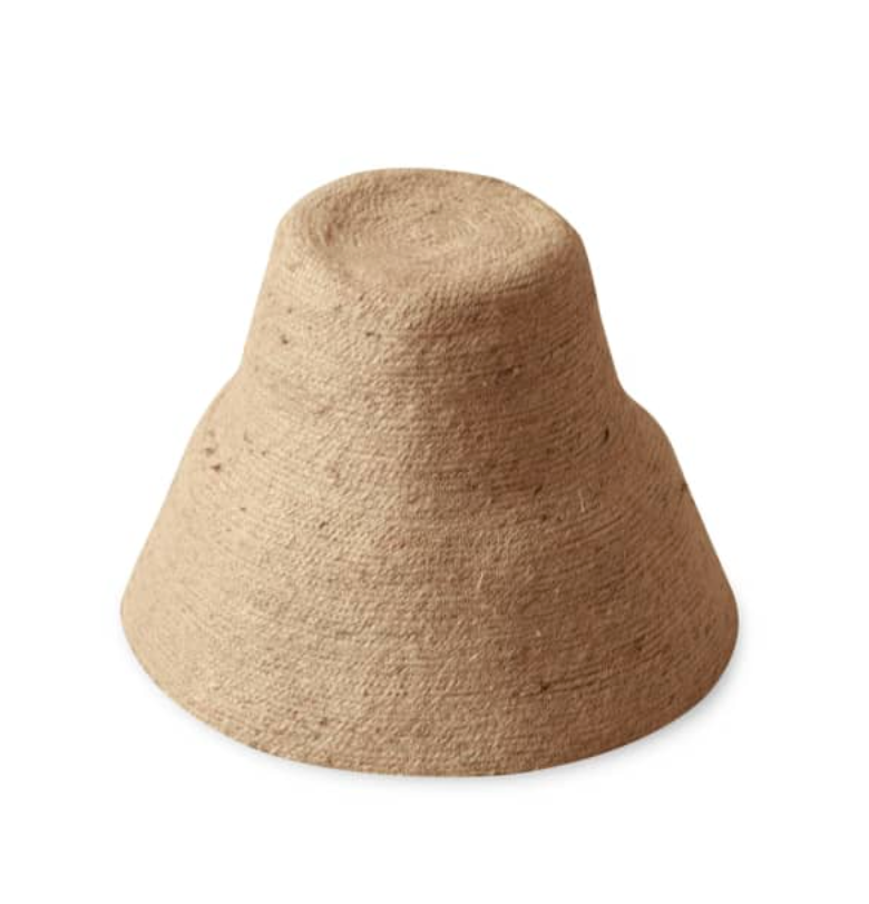 The Naomi Jute Clochet Straw Hat in Beige