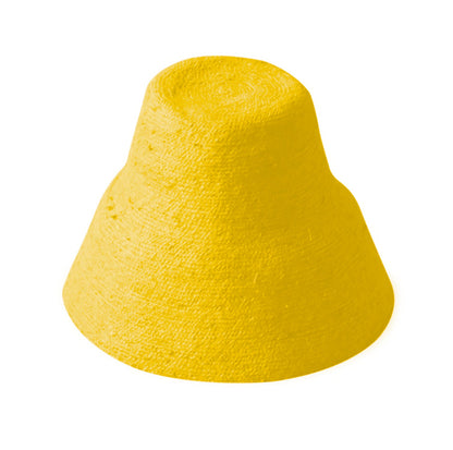 The Naomi Jute Clochet Straw Hat in Yellow