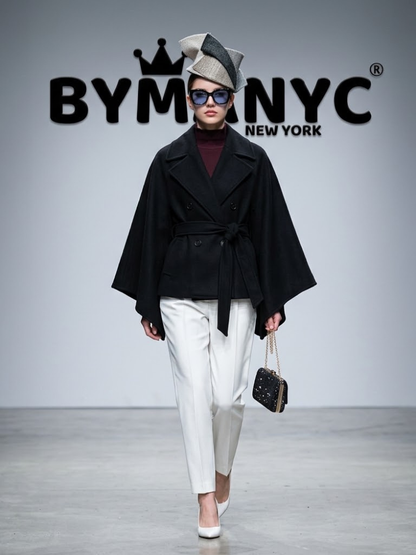 WOMEN'S CAPE JACKET Ecological Prêt-À-Porter New Collection BRYANT PARK BYMANYC ® New York