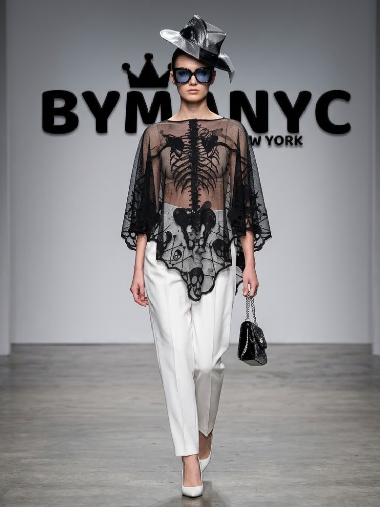 WOMEN'S JACKET CAPE Ecological Prêt-À-Porter New Collection HUDSON YARDS BYMANYC ® New York