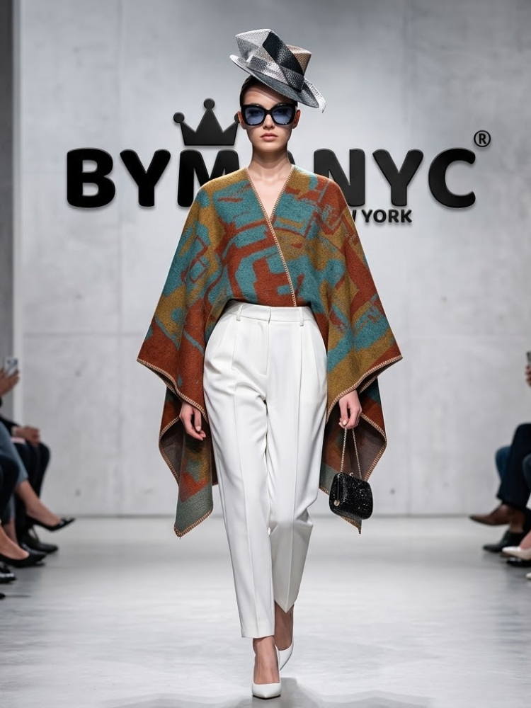 WOMEN'S JACKET CAPE Ecological Prêt-À-Porter New Collection MADISON AVENUE BYMANYC ® New York