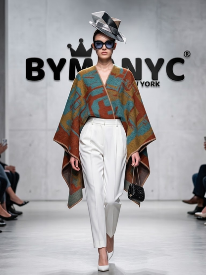 WOMEN'S JACKET CAPE Ecological Prêt-À-Porter New Collection MADISON AVENUE BYMANYC ® New York
