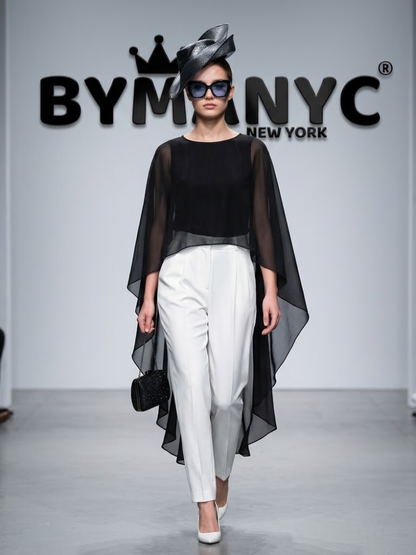 WOMEN'S JACKET CAPE Ecological Prêt-À-Porter New Collection SOHO BYMANYC ® New York