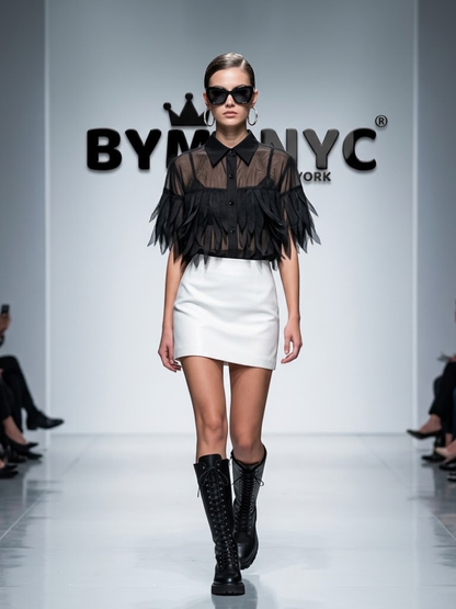 WOMEN'S BLOUSE Elegant Ecological Prêt-À-Porter New Collection UPPER EAST SIDE BYMANYC ® New York