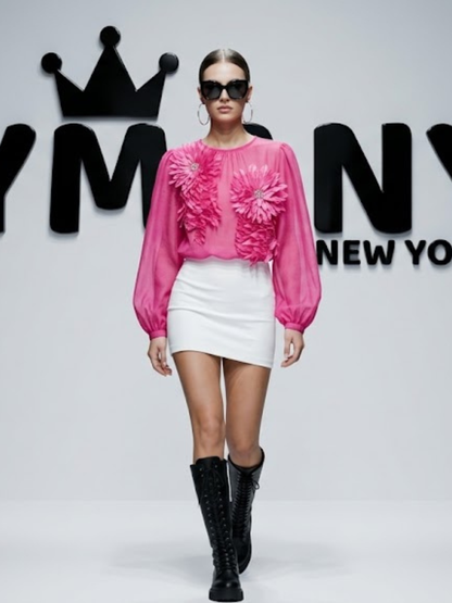 WOMEN'S BLOUSE Elegant Ecological Prêt-À-Porter New Collection MADISON AVENUE BYMANYC ® New York