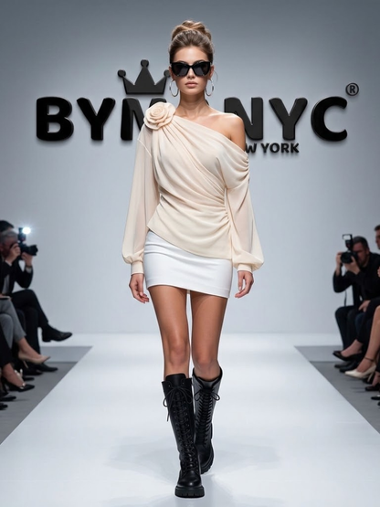 WOMEN'S BLOUSE Elegant Ecological Prêt-À-Porter New Collection HUDSON YARDS BYMANYC ® New York