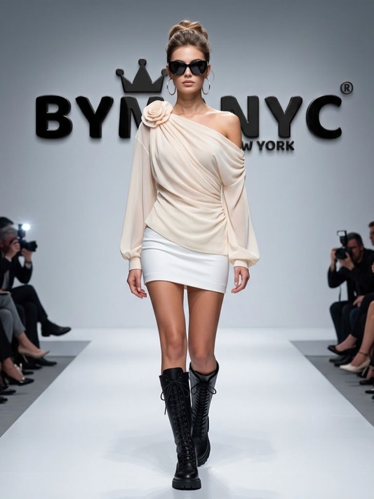 WOMEN'S BLOUSE Elegant Ecological Prêt-À-Porter New Collection HUDSON YARDS BYMANYC ® New York