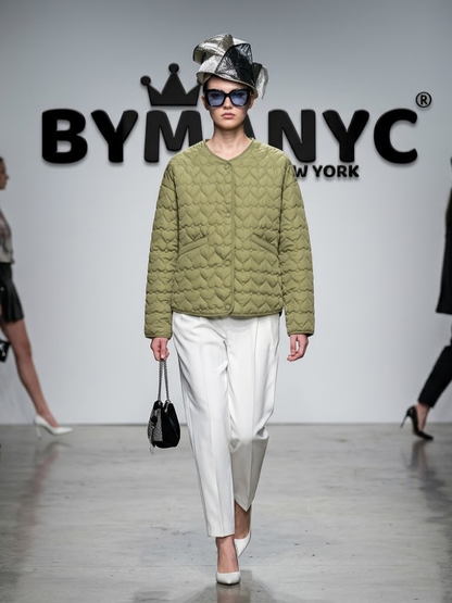 WOMEN'S JACKET Ecological COLUMBUS CIRCLE New Collection Trendy BYMANYC ® New York