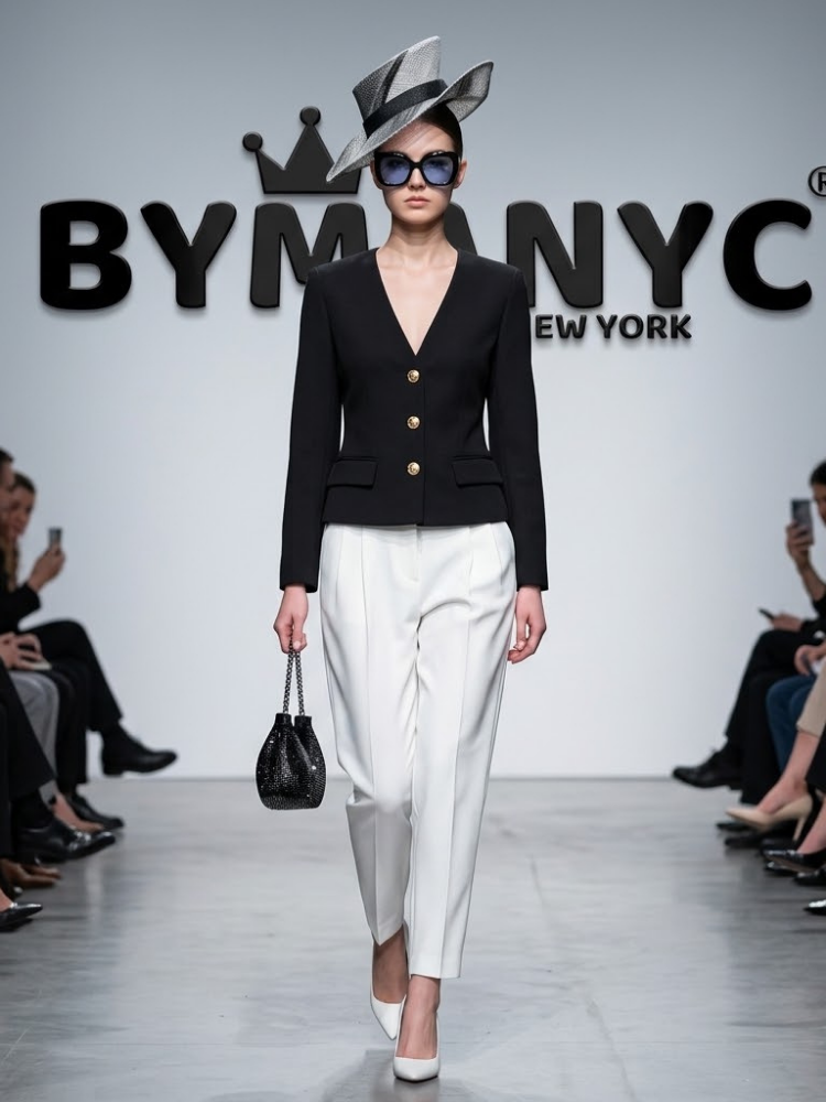 WOMEN'S JACKET Ecological WASHINGTON SQUARE New Collection Top Trendy BYMANYC ® New York