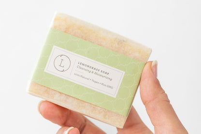 Lemongrass Handmade Soap Bars – Natural Vegan Set of 2