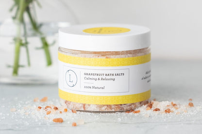 CBD Grapefruit Bath Salts – Epsom, Dead Sea & Himalayan Soak