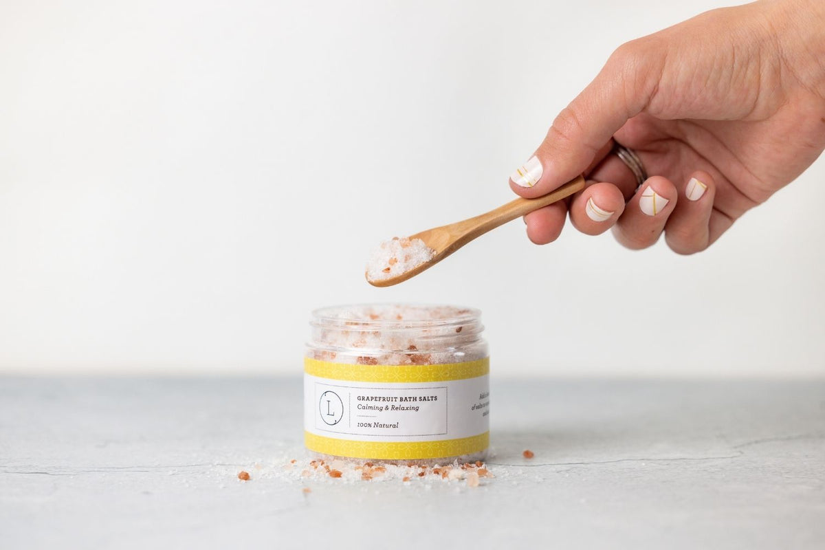 Grapefruit Bath Salts – Dead Sea, Epsom & Himalayan Soak