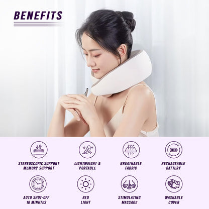 Multi-Purpose Neck Massage Pillow W/Warmth