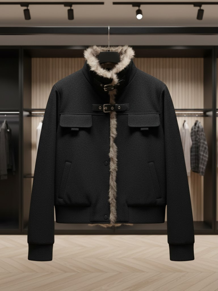 Nordic-Chic Shearling Bomber • MADISON New Collection BYMANYC ® New York