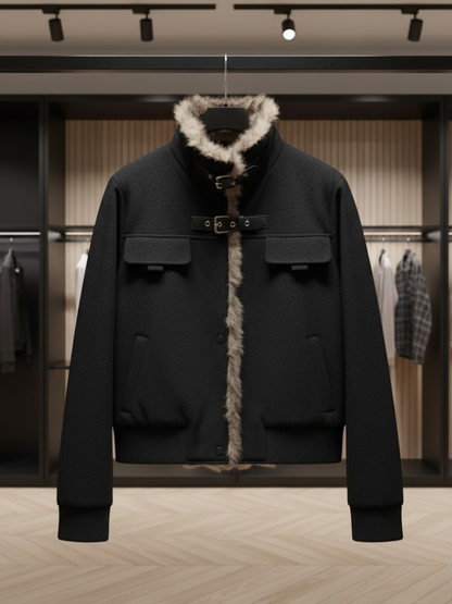 Nordic-Chic Shearling Bomber • MADISON New Collection BYMANYC ® New York
