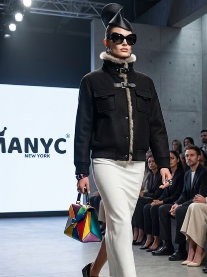 Nordic-Chic Shearling Bomber • MADISON New Collection BYMANYC ® New York