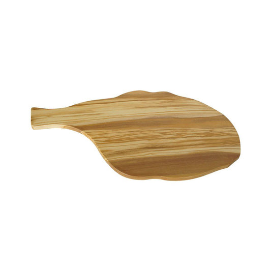 OLIVEWOOD LEAF-Shape CUTTING BOARD Handle -- 16.8 X 8.7"