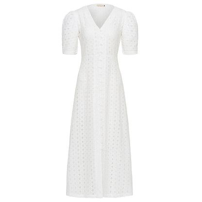 The Olympia Embroidered Cotton Dress