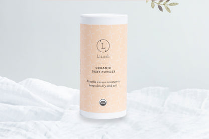 USDA Organic Baby Powder – Talc-Free, 2-Pack
