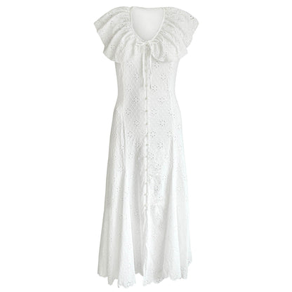 The Padar Embroidery Midi Dress