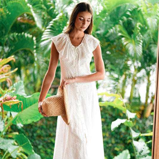 The Padar Embroidery Midi Dress