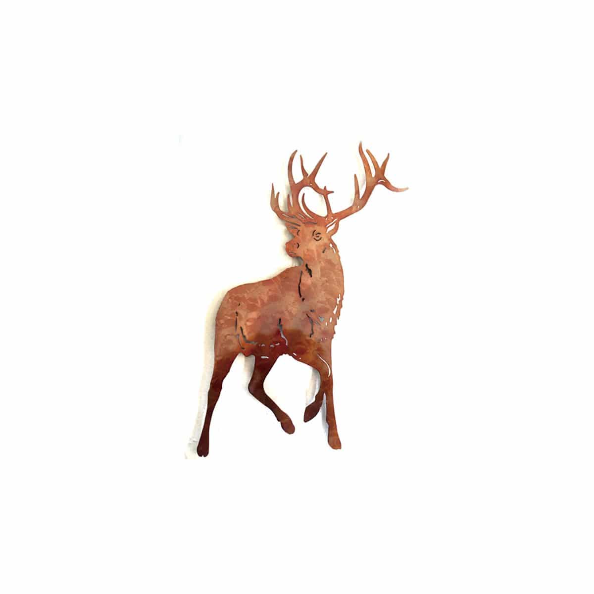Posed Stag Metal Wall Art