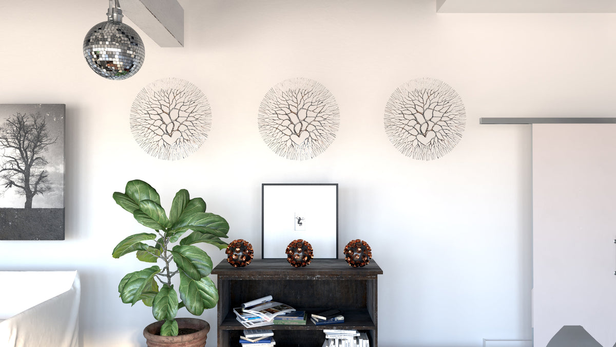 Metal Wall Art: Large Wrought Iron Coral  20.5"