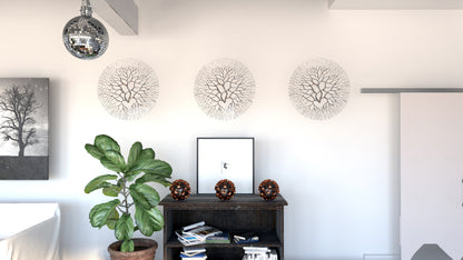 Metal Wall Art: Large Wrought Iron Coral  20.5"