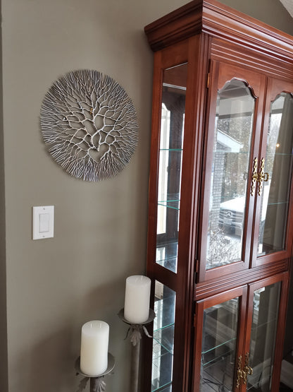 Metal Wall Art: Large Wrought Iron Coral  20.5"