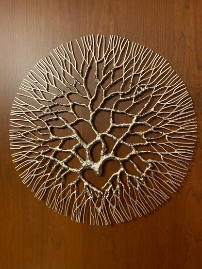 Metal Wall Art: Small Wrought Iron Coral 13.5 "