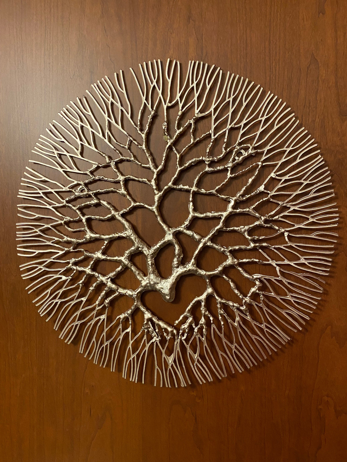 Metal Wall Art: Large Wrought Iron Coral  20.5"