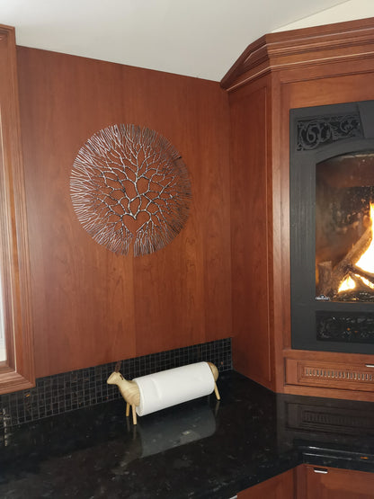 Metal Wall Art: Small Wrought Iron Coral 13.5 "