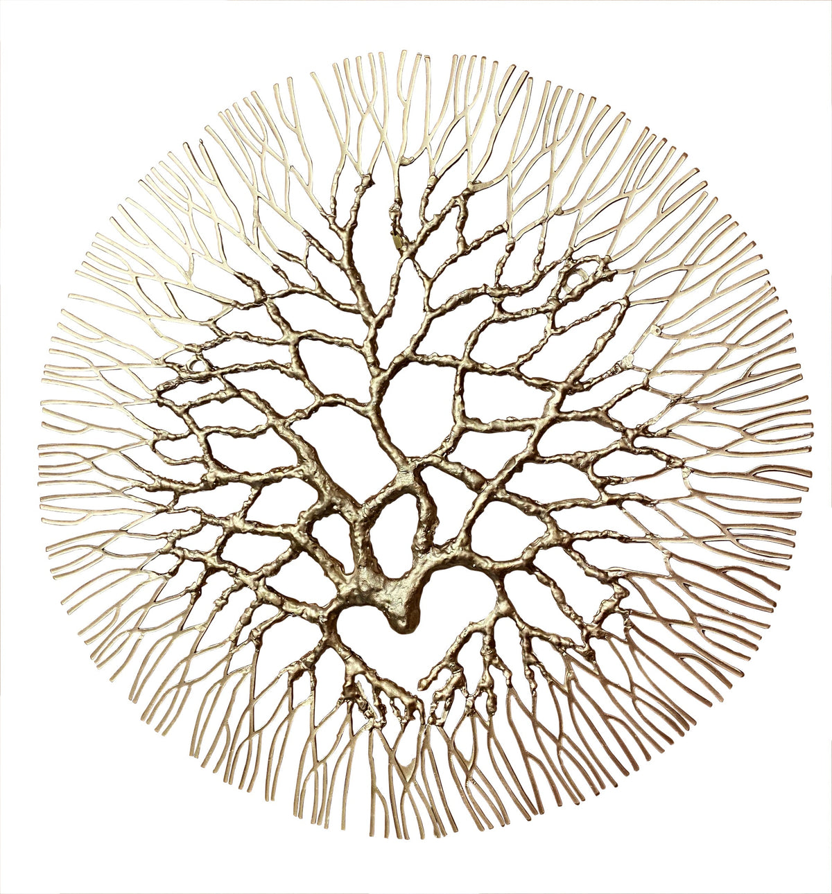 Metal Wall Art: Large Wrought Iron Coral  20.5"
